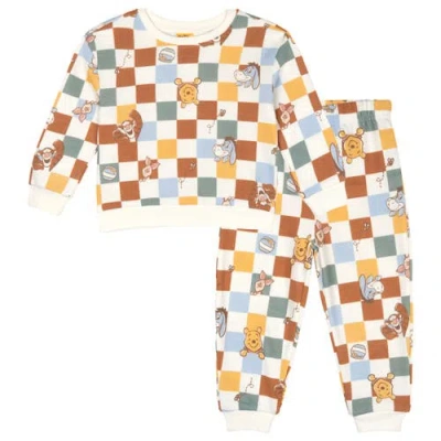 Disney Babies'  Winnie The Pooh Fleece Sweatshirt And Pants Set In Multi
