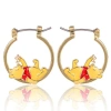 Disney Winnie The Pooh Hoop Earrings In Gold