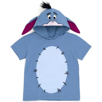 Disney Winnie The Pooh Short Sleeve Hooded T-shirt (adult) In Blue