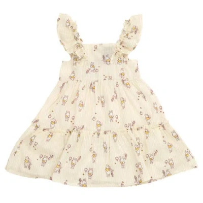 Disney Babies'  Winnie The Pooh Sleeveless Flare Dress In Neutral