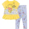 Disney Winnie The Pooh T-shirt & Leggings Set In Multi