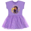 Disney Wish Short Sleeve Tulle Dress In Purple