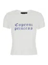Disney X Coperni White Crewneck T-shirt With Maxi Print On The Front And Logo Print On The Rear