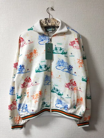 Pre-owned Disney X Gucci 'mickey And Minnie' Track Jacket In White