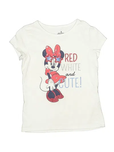 Pre-owned Disney X Jumping Beans Kids' Short Sleeve T-shirt In White