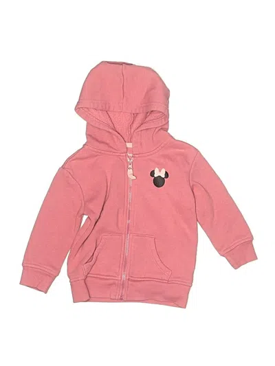 Pre-owned Disney X Jumping Beans Kids' Zip Up Hoodie In Pink