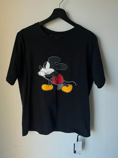 Pre-owned Disney X Mickey Mouse Number Nine Japan Exclusive Evil Mickey Tee In Black