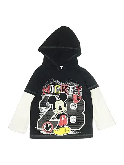 Pre-owned Disney Kids' Zip Up Hoodie In Black