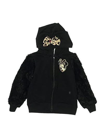 Pre-owned Disney Kids' Zip Up Hoodie In Black