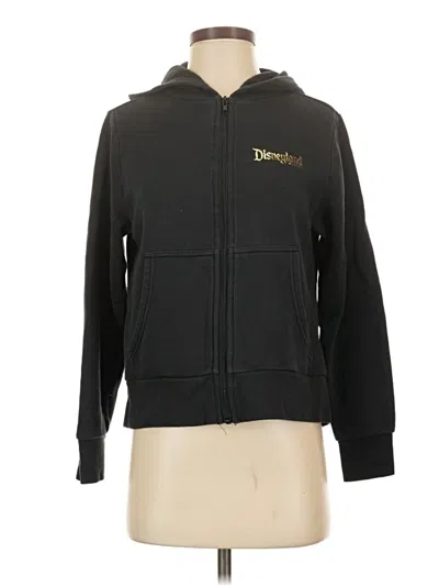 Pre-owned Disney Zip Up Hoodie In Black