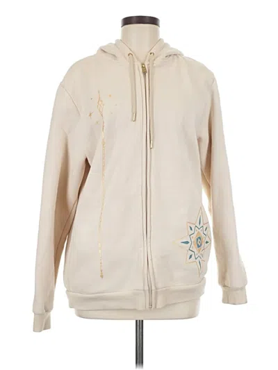 Pre-owned Disney Zip Up Hoodie In Brown