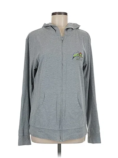 Pre-owned Disney Zip Up Hoodie In Gray