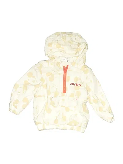 Pre-owned Disney Babies' Zip Up Hoodie In Ivory