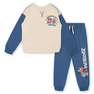 Disney Kids'  Zootopia Fleece Sweatshirt And Pants Set In Blue