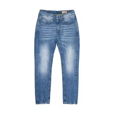 Displaj Cotton Relaxed Fit Men's Jeans In Blue