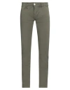 Displaj Man Pants Dark Green Size 26 Cotton, Elastane In Green