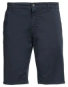 Displaj Man Shorts & Bermuda Shorts Midnight Blue Size 26 Cotton, Elastane