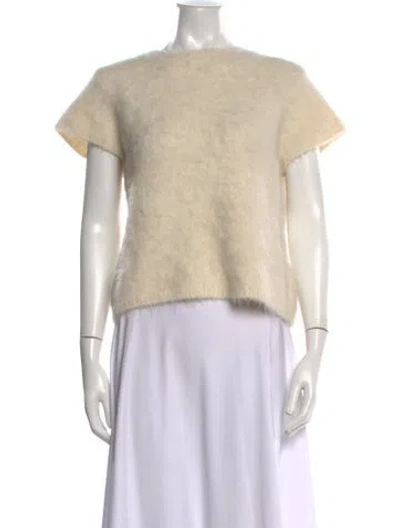 Pre-owned Dissh Alpaca Crew Neck Sweater In Neutrals