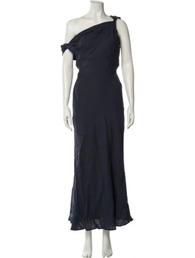 Pre-owned Dissh Asymmetrical Long Dress In Blue