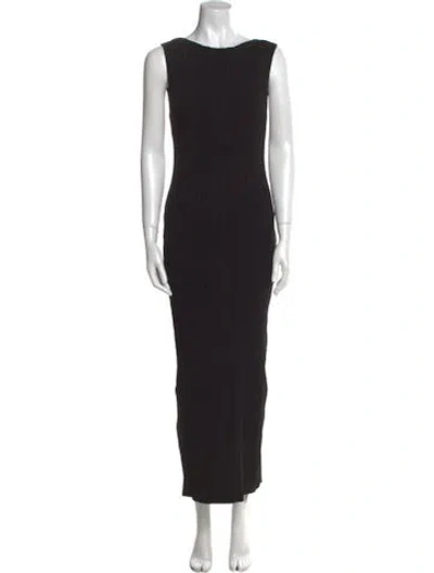 Pre-owned Dissh Bateau Neckline Long Dress W/ Tags In Black
