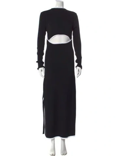 Pre-owned Dissh Bateau Neckline Long Dress W/ Tags In Black