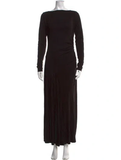 Pre-owned Dissh Bateau Neckline Long Dress W/ Tags In Black