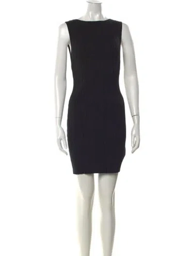 Pre-owned Dissh Bateau Neckline Mini Dress W/ Tags In Black