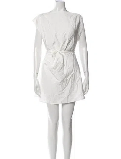 Pre-owned Dissh Bateau Neckline Mini Dress W/ Tags In White