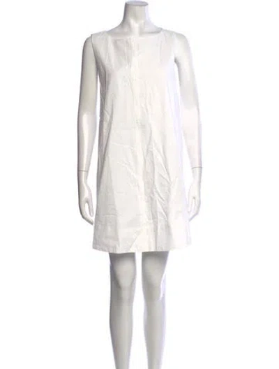Pre-owned Dissh Bateau Neckline Mini Dress W/ Tags In White
