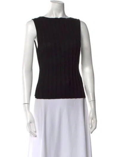 Pre-owned Dissh Bateau Neckline Sweater In Black