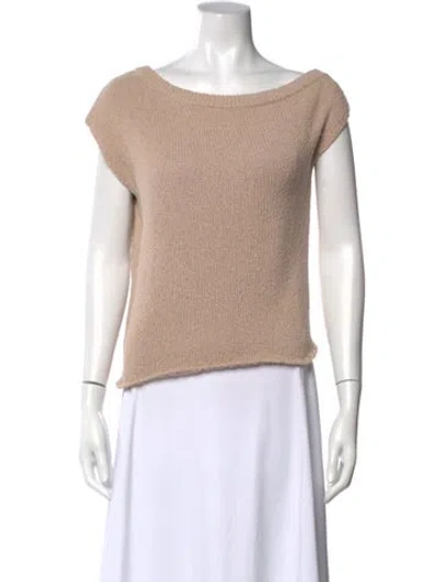 Pre-owned Dissh Bateau Neckline Sweater In Neutral