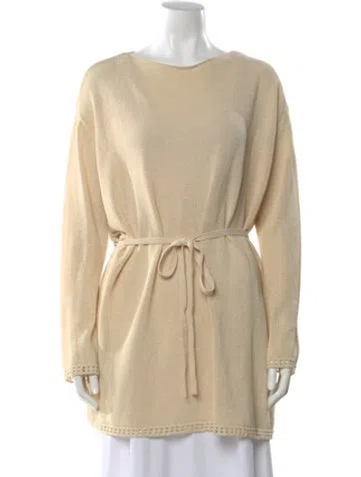 Pre-owned Dissh Bateau Neckline Sweater In Neutral
