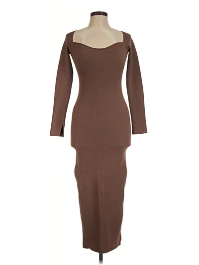 Pre-owned Dissh Casual Dress In Brown