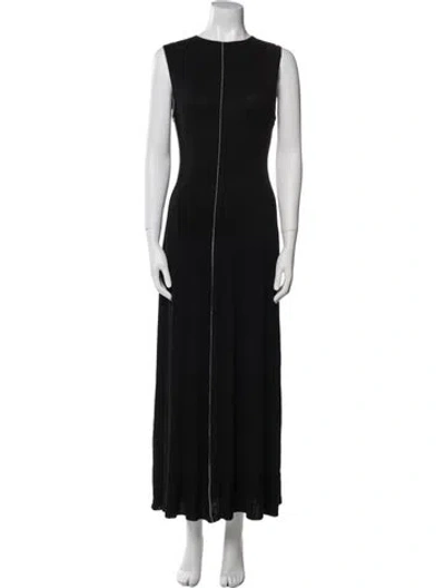 Pre-owned Dissh Crew Neck Long Dress In Multi