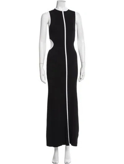 Pre-owned Dissh Crew Neck Long Dress In Multi