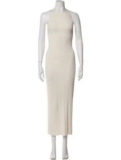 Pre-owned Dissh Crew Neck Long Dress In Neutral