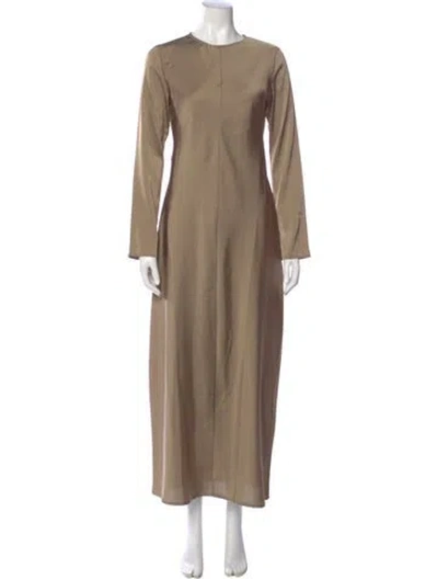 Pre-owned Dissh Crew Neck Long Dress In Neutral