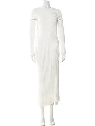 Pre-owned Dissh Crew Neck Long Dress In Neutral