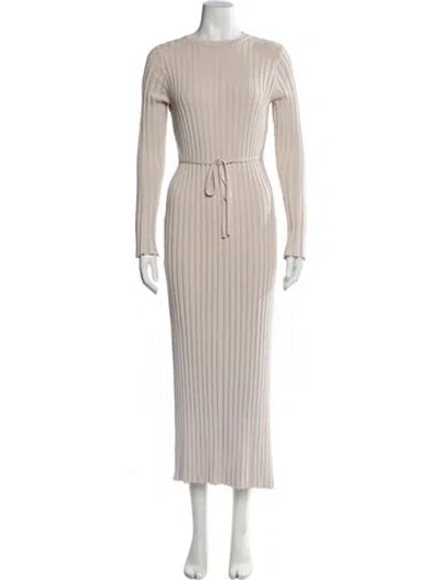 Pre-owned Dissh Crew Neck Long Dress In Neutrals