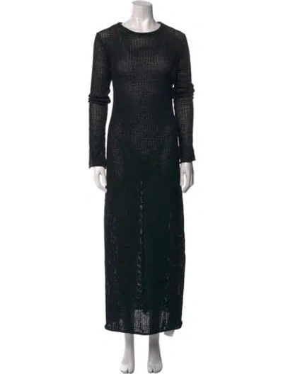 Pre-owned Dissh Crew Neck Long Dress W/ Tags In Black