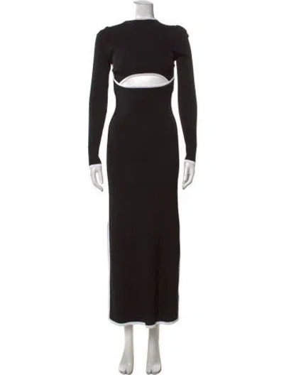 Pre-owned Dissh Crew Neck Long Dress W/ Tags In Black