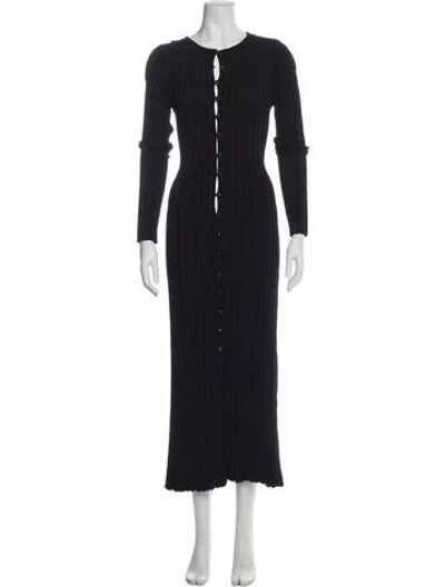Pre-owned Dissh Crew Neck Long Dress W/ Tags In Blue