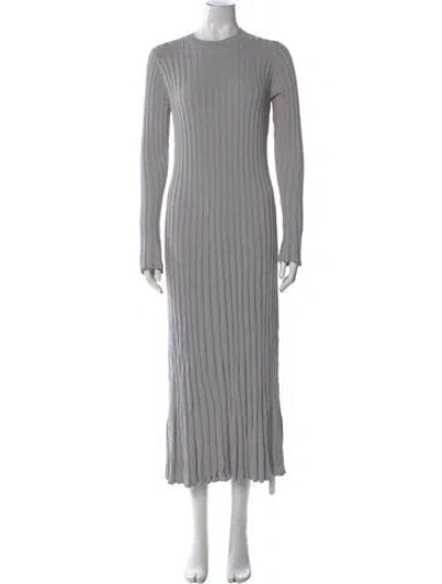 Pre-owned Dissh Crew Neck Long Dress W/ Tags In Gray