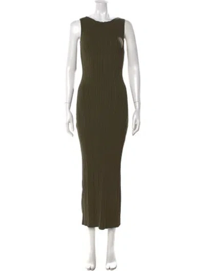 Pre-owned Dissh Crew Neck Long Dress W/ Tags In Green