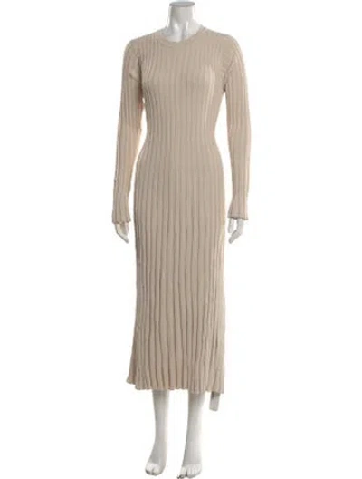 Pre-owned Dissh Crew Neck Long Dress W/ Tags In Neutral