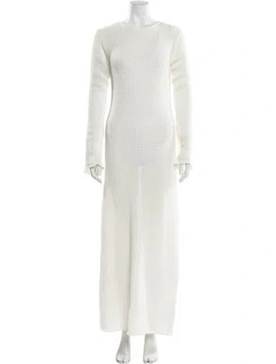 Pre-owned Dissh Crew Neck Long Dress W/ Tags In Neutral