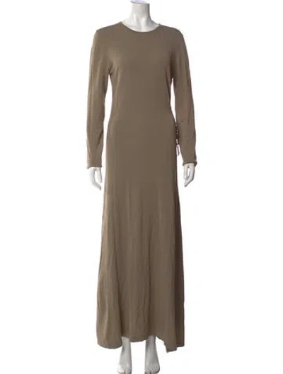 Pre-owned Dissh Crew Neck Long Dress W/ Tags In Neutrals
