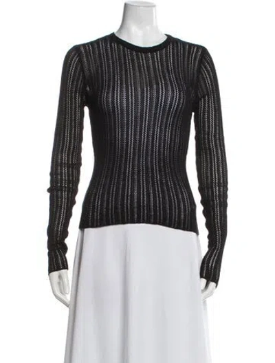 Pre-owned Dissh Crew Neck Long Sleeve Top In Multi