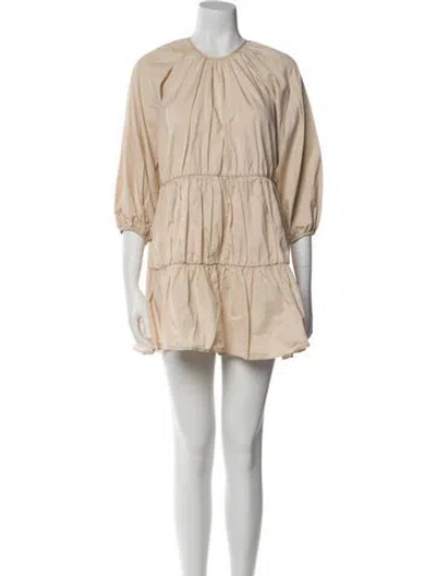 Pre-owned Dissh Crew Neck Mini Dress In Multi