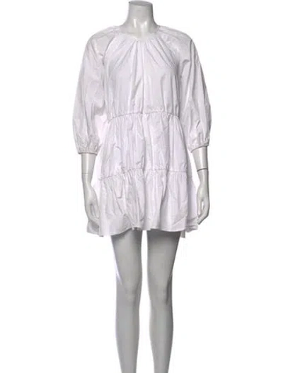 Pre-owned Dissh Crew Neck Mini Dress In Neutrals